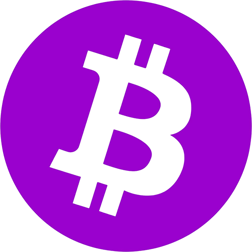 Purple Bitcoin icon